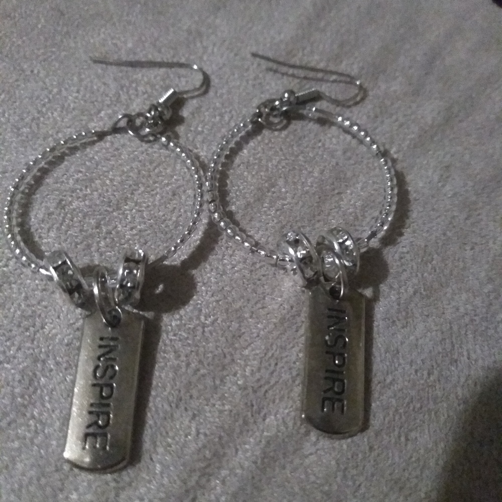 Hand made earrings , cute earrings , hoop earrings